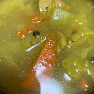 白菜カレースープ